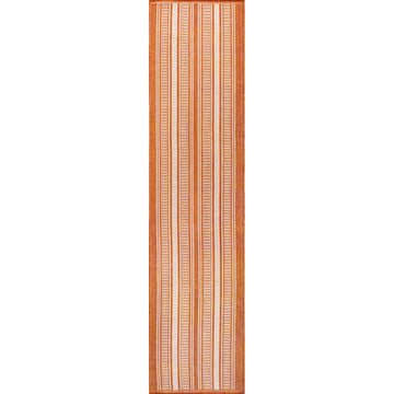 Haynes Modern Double Stripe Indoor/outdoor Area Rug